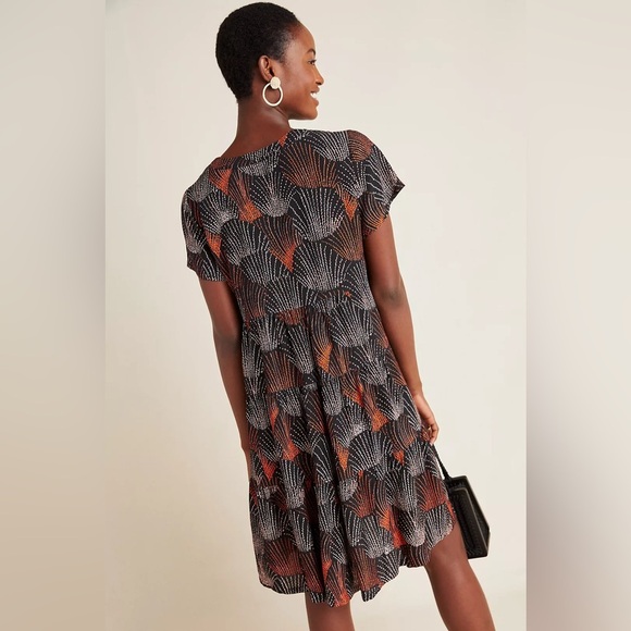 Anthropologie Maeve Harper Tunic Dress size small firework print - Picture 2 of 6